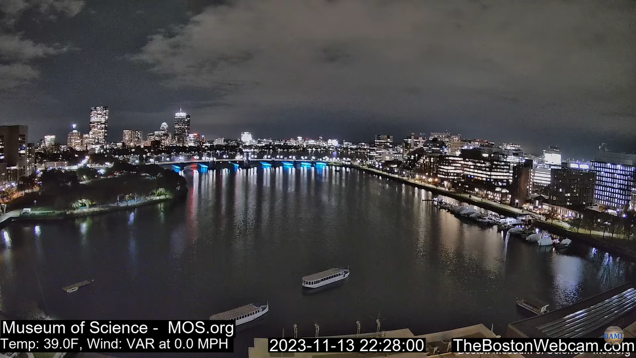 Charles River Live Webcam – Boston, Massachusetts