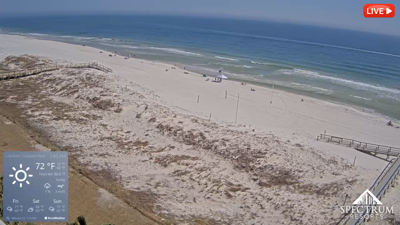 Turquoise Place Webcam Beach Resort | Gulf Shores, AL | Video