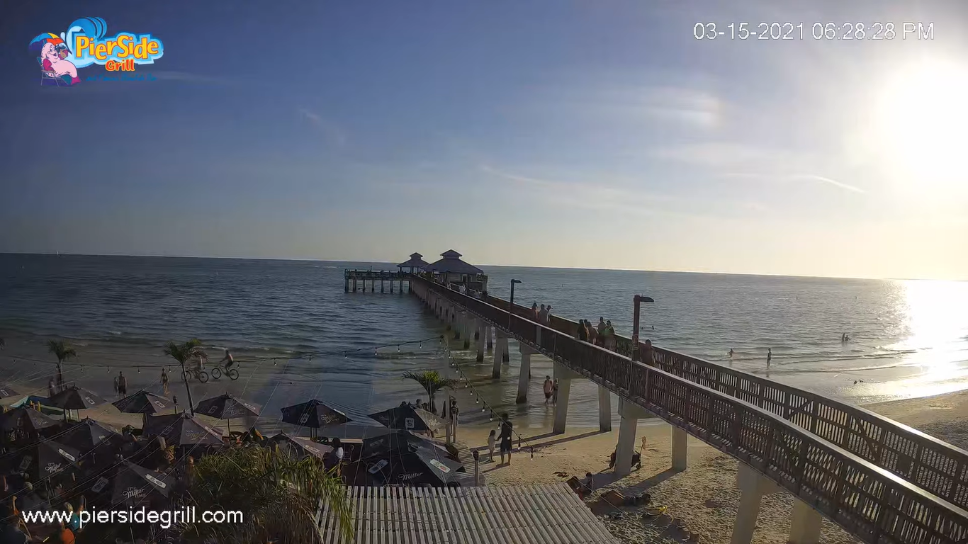 Fort Myers Beach Pier Live Beach Cam – Florida | HD Video