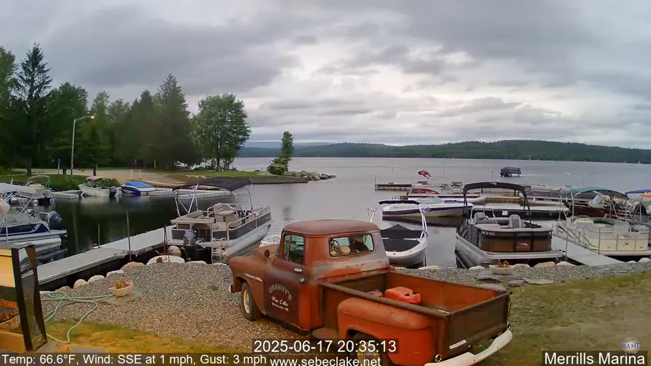 Sebec Lake Webcam – Merrill’s Marina – Dover-Foxcroft, ME