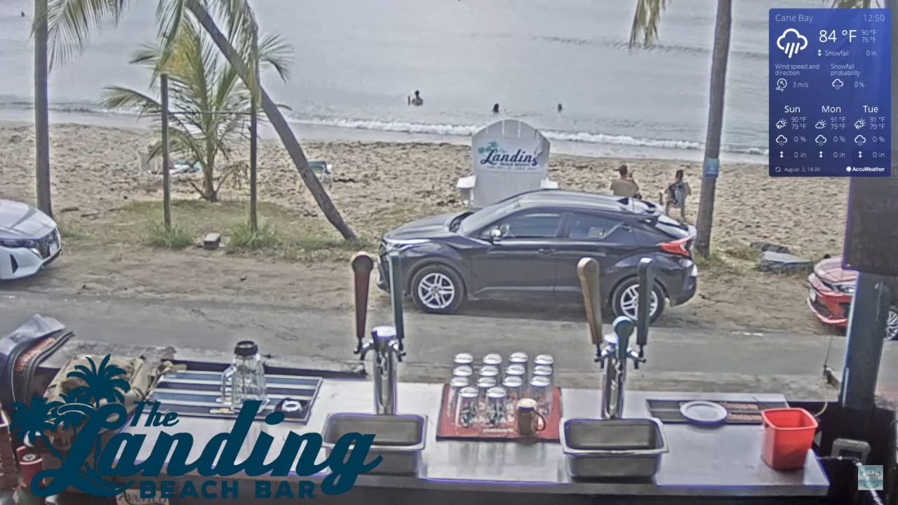 The Landing Beach Bar Live Webcam – Cane Bay – St Croix, USVI