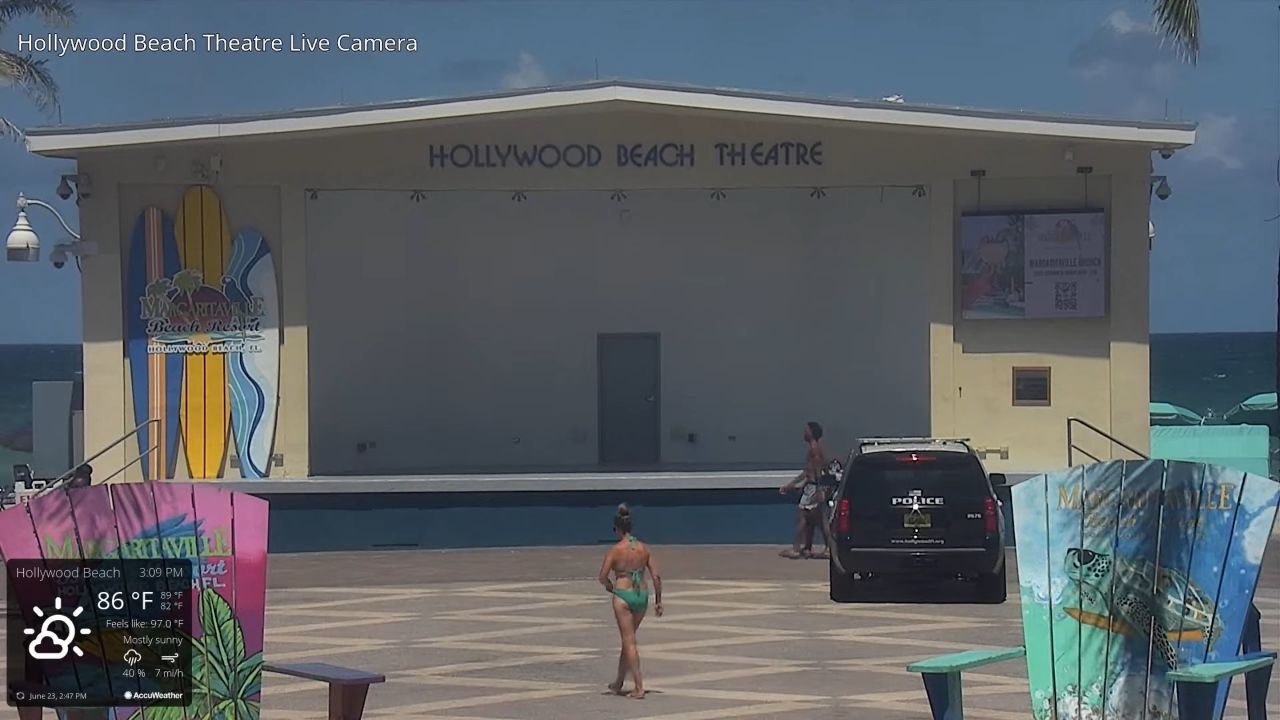 Hollywood Beach Theatre Live Webcam – Hollywood Beach, FL