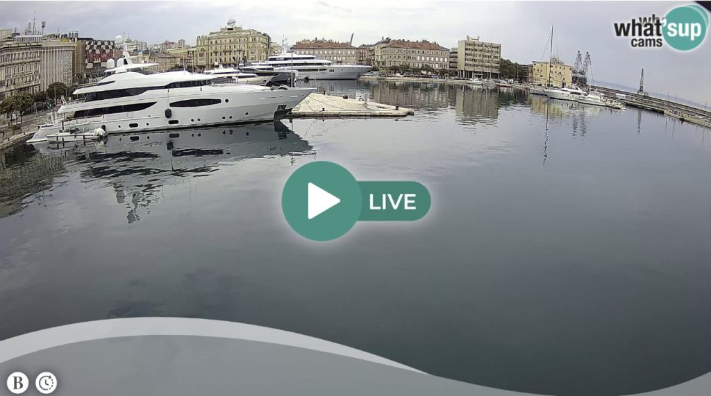 Botel Marina Live Stream Cam, Rijeka Croatia New