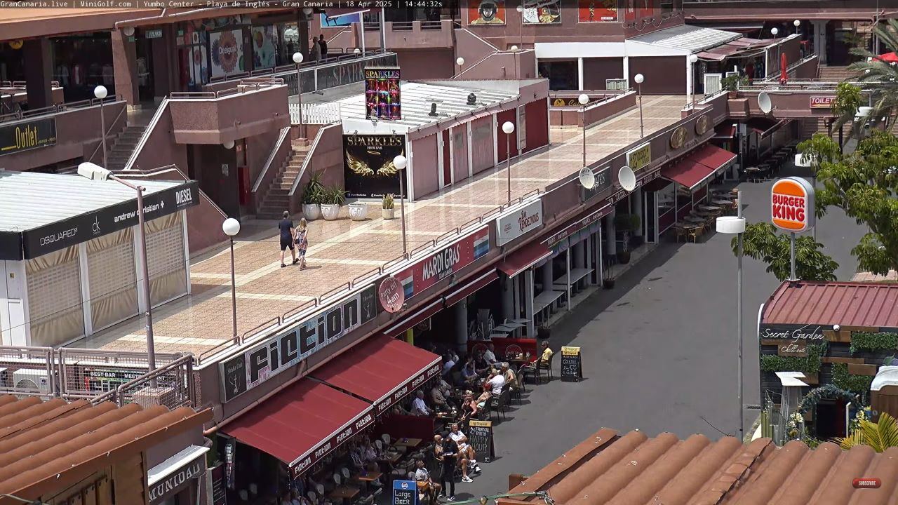 Yumbo Center Live Cam – Playa Del Inglés, Canary Islands