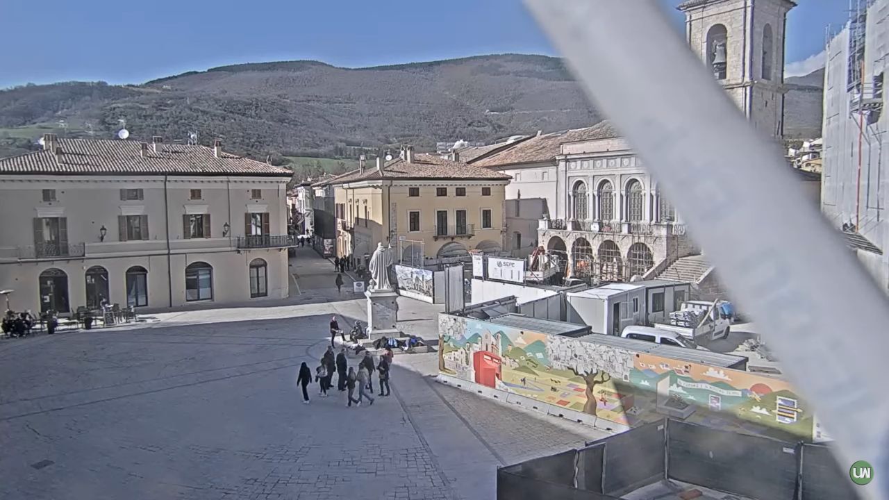 Saint Benedict Square Live Webcam – Norcia, Italy