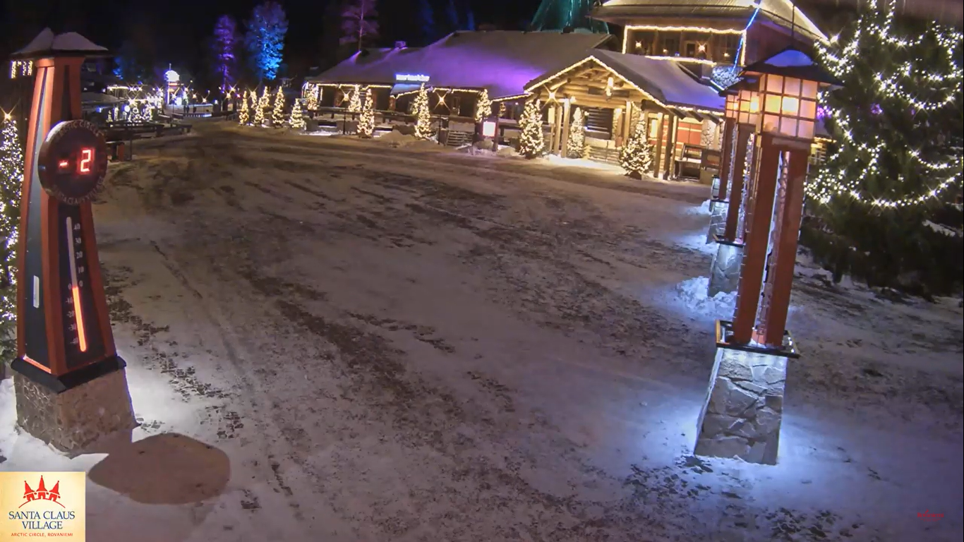 Santa Claus Village Webcam – Lapland, Finland – Live Video