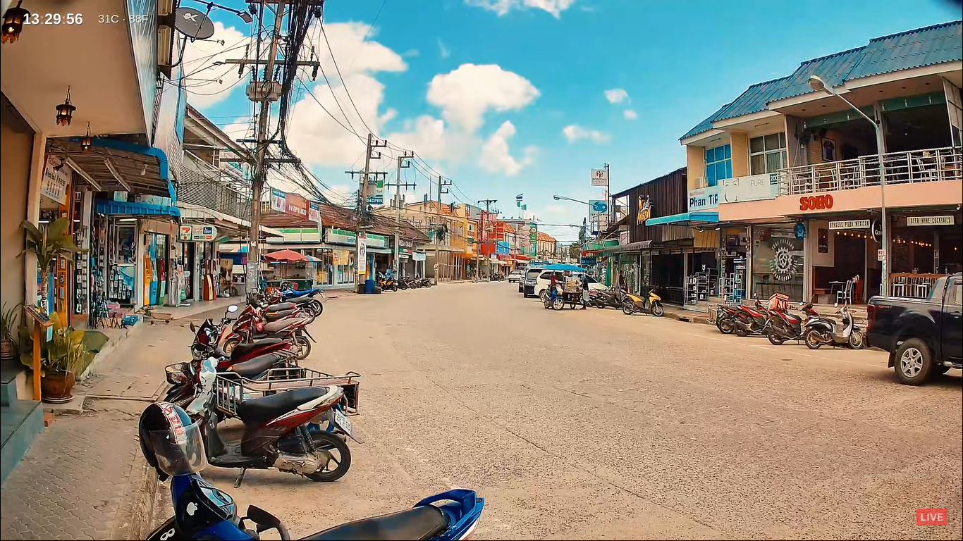 Thong Sala Street Live Cam – Koh Phangan, Thailand