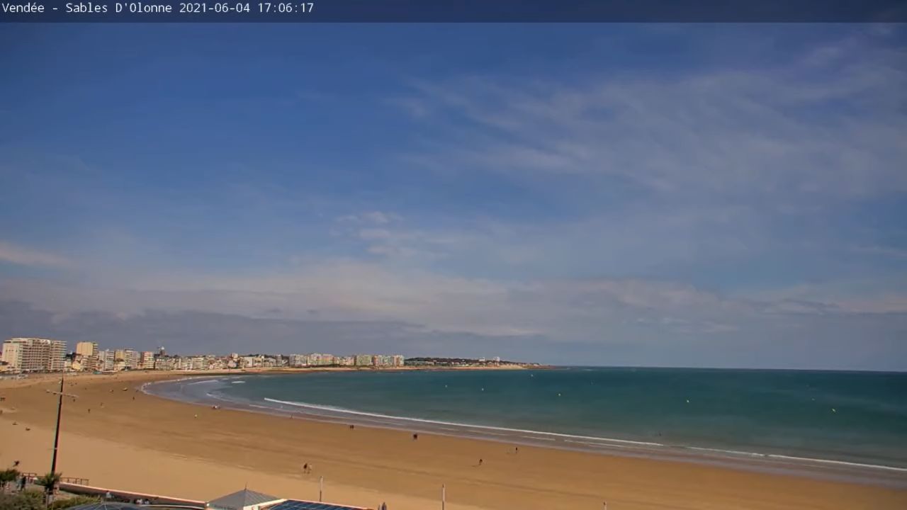 Grande Plage Live Cam, Les Sables D’Olonne – Vendée