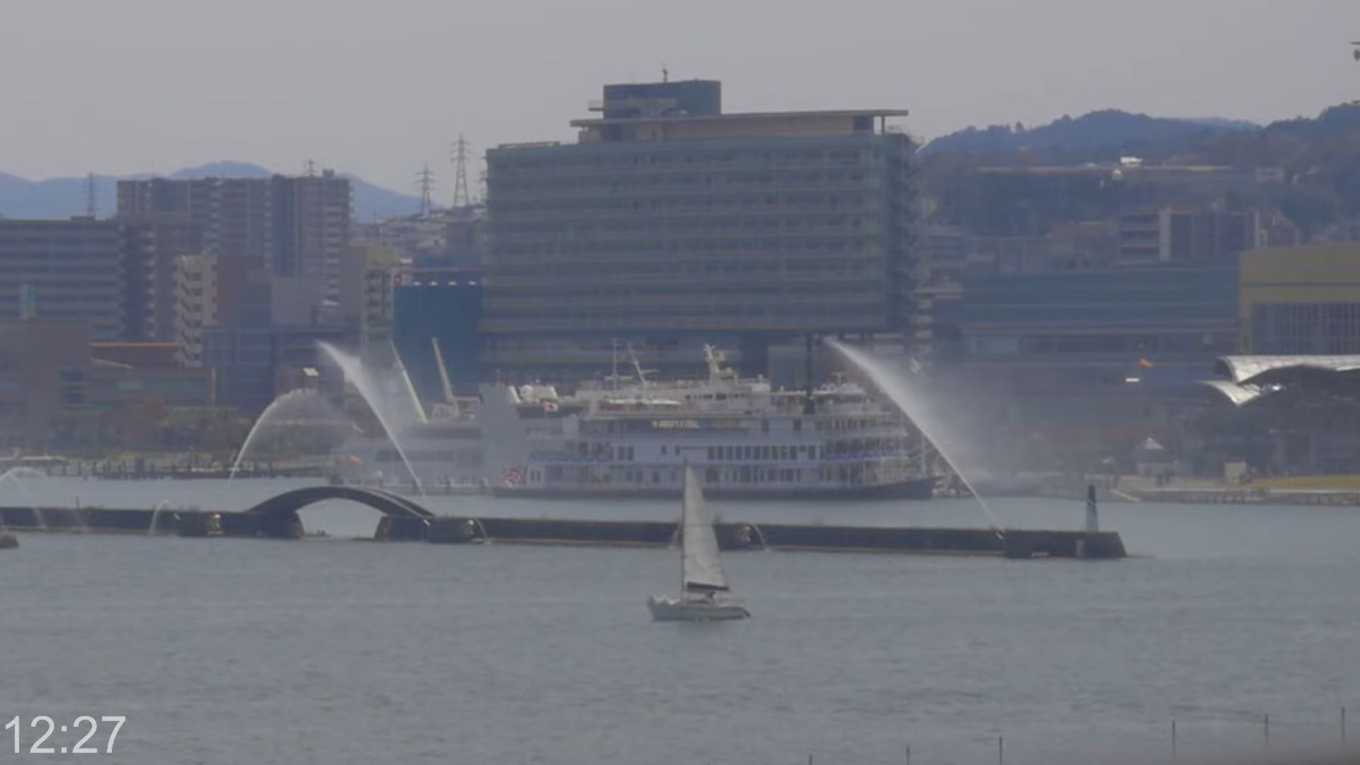 Lake Biwa Flower Fountain Live Webcam – Otsu Bay, Shiga