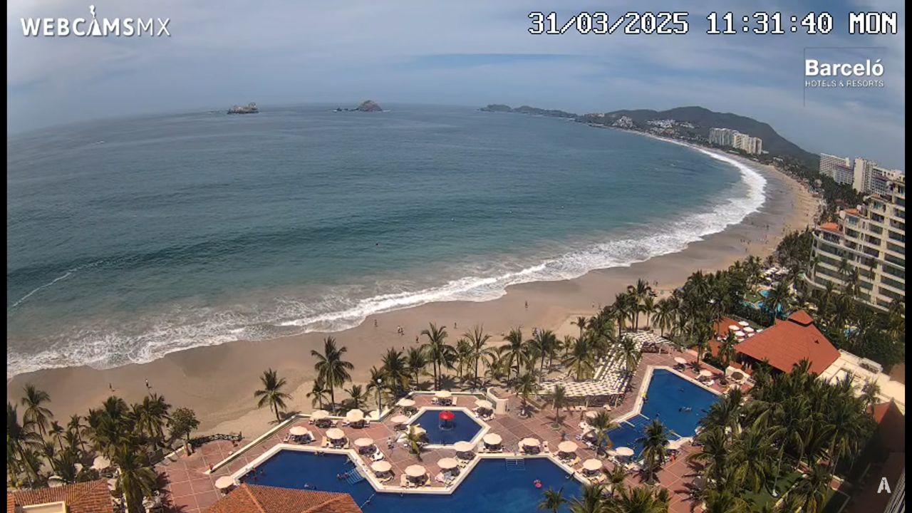 Playa El Palmar Live Webcam – Ixtapa, Guerrero Mexico