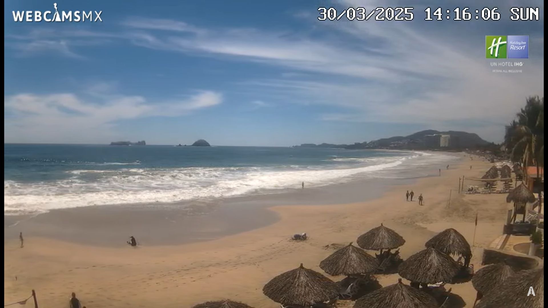 Poniente Beach Live Webcam – Ixtapa Zihuatanejo, Guerrero