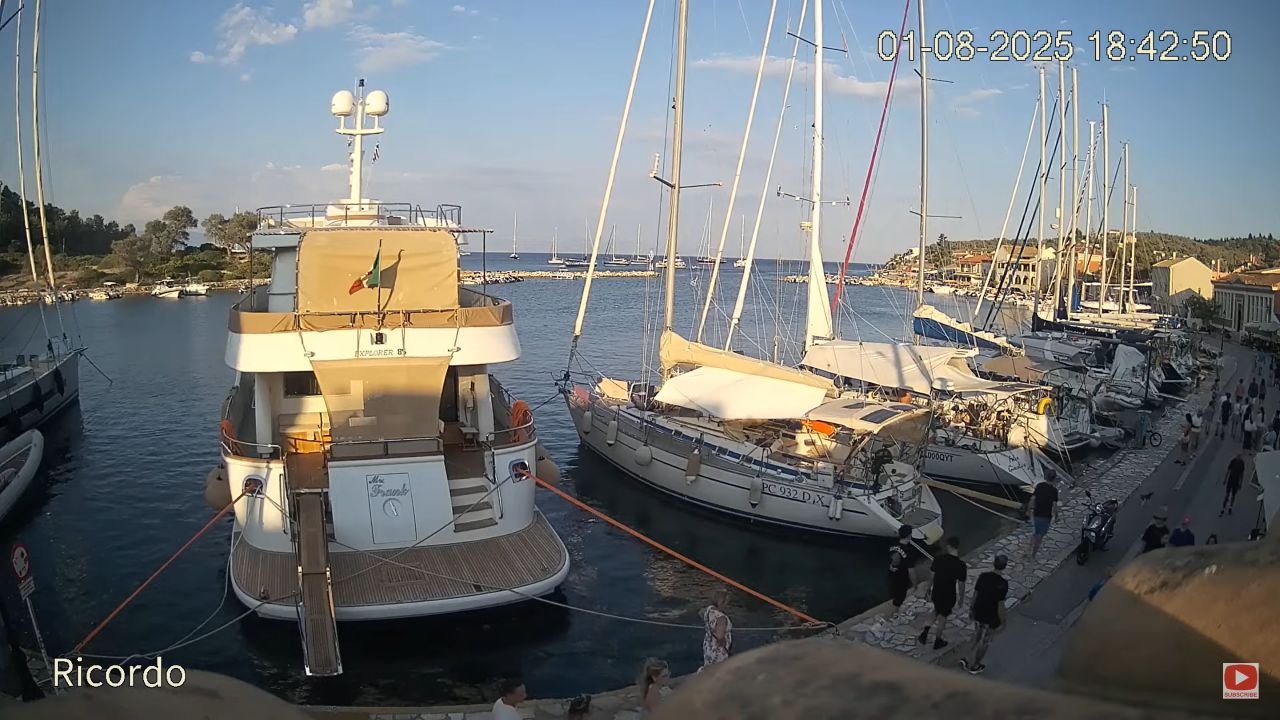 Port Gaios Live Webcam – Paxos, Greece – Live HD Video
