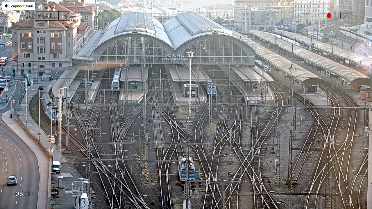 Prague Train Station Live Cam Czech Republic | Video