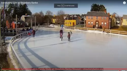 Strawbery Banke Ice Skating Live Webcam – Portsmouth, NH