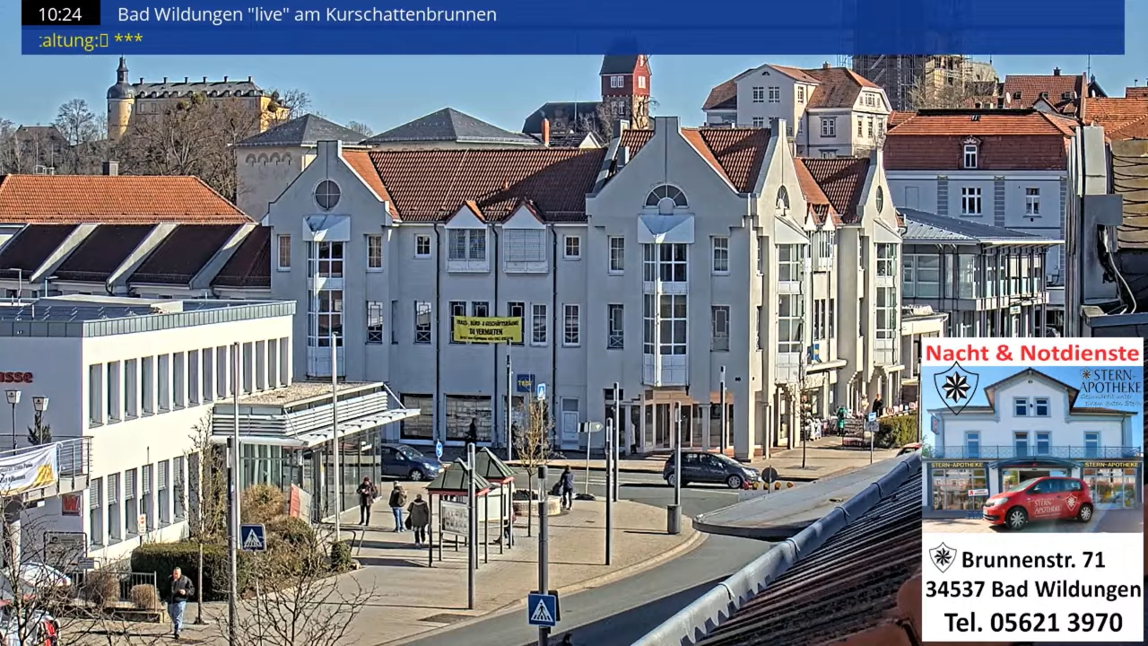 Bad Wildungen Live Webcam – Germany | Kur Schattenbrunnen