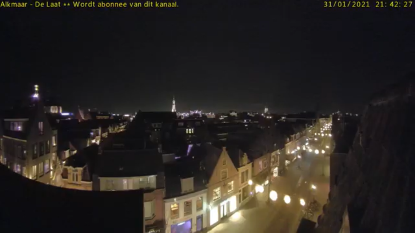Laat Street Alkmaar Live Cam – North Holland, Netherlands