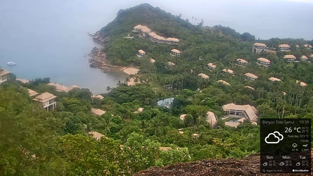 Live Webcam Banyan Tree Samui – Koh Samui, Thailand