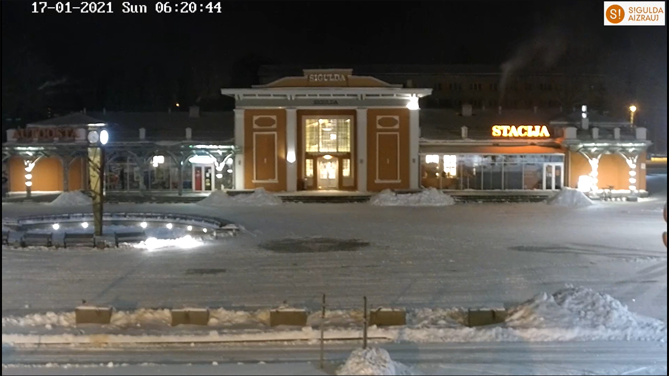 Live Webcam Railway Station – Sigulda, Latvia