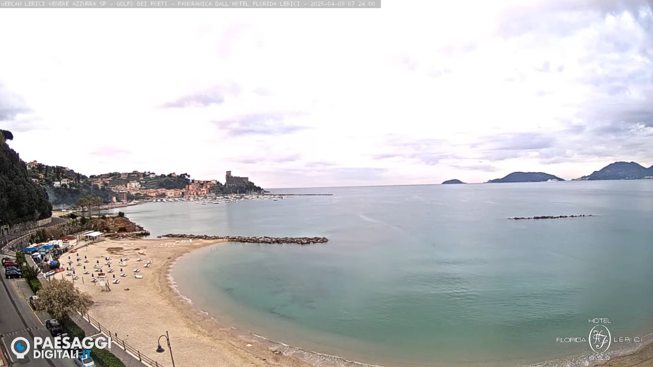 Venere Azzurra Live Webcam – Lerici, Italy – Hotel Florida Lerici