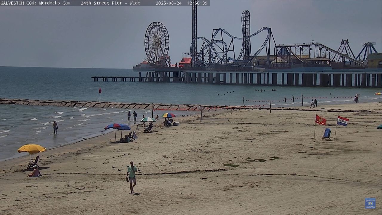 Murdoch’s Live Cam Galveston, Texas – Beach View