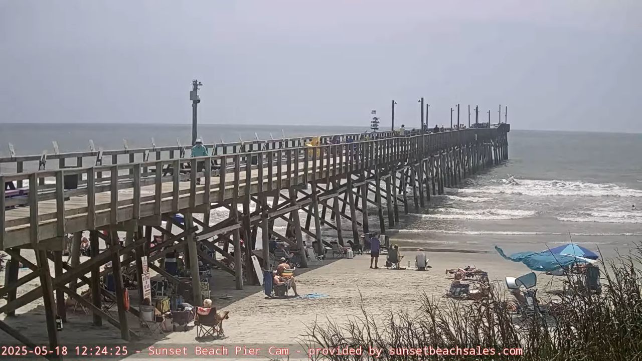 Live Webcam Fishing Pier Sunset Beach, North Carolina