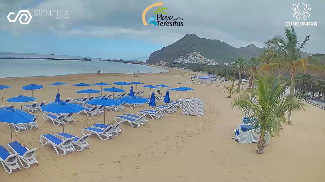 Playa de las Teresitas Live Cam Tenerife, Spain