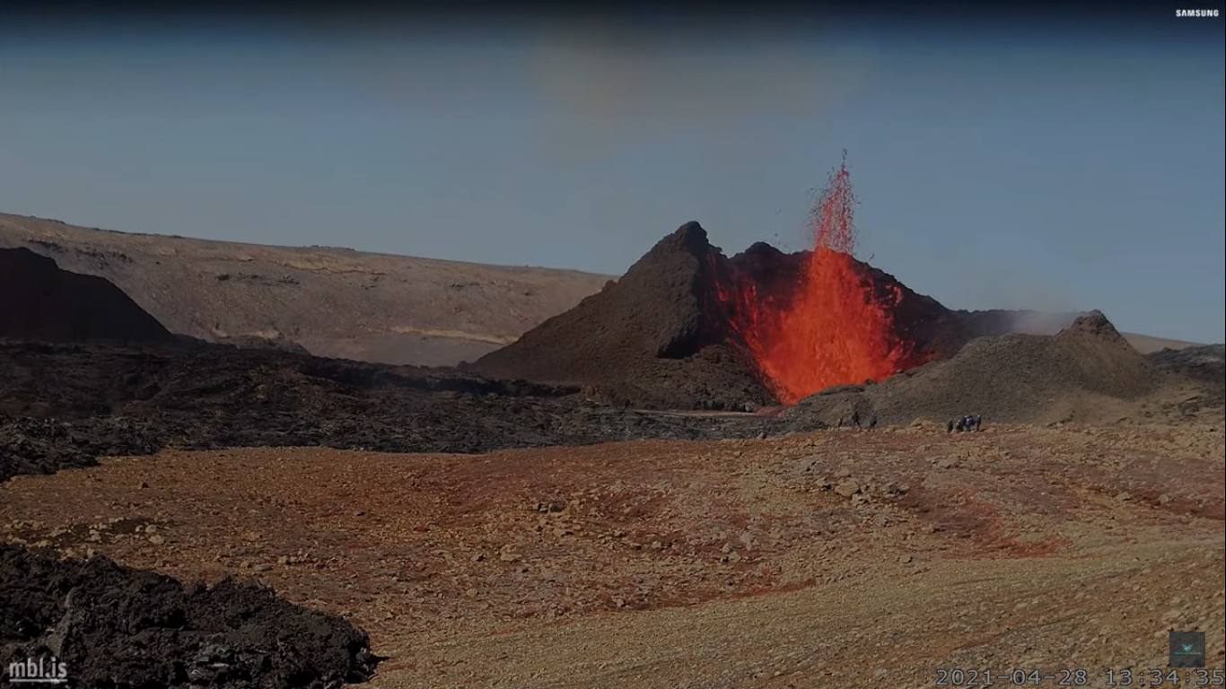 Iceland Geldingadalir Volcano Eruption Live Cam
