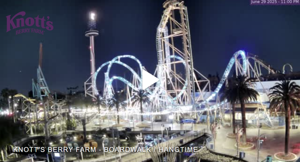 Hangtime Roller Coaster Live Cam Knott's Berry Farm Ca