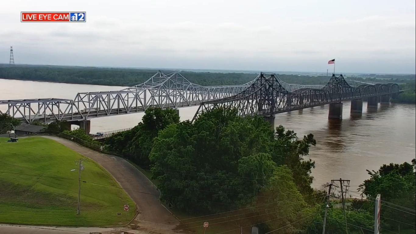 Live Webcam Mississippi River at Vicksburg Bridge