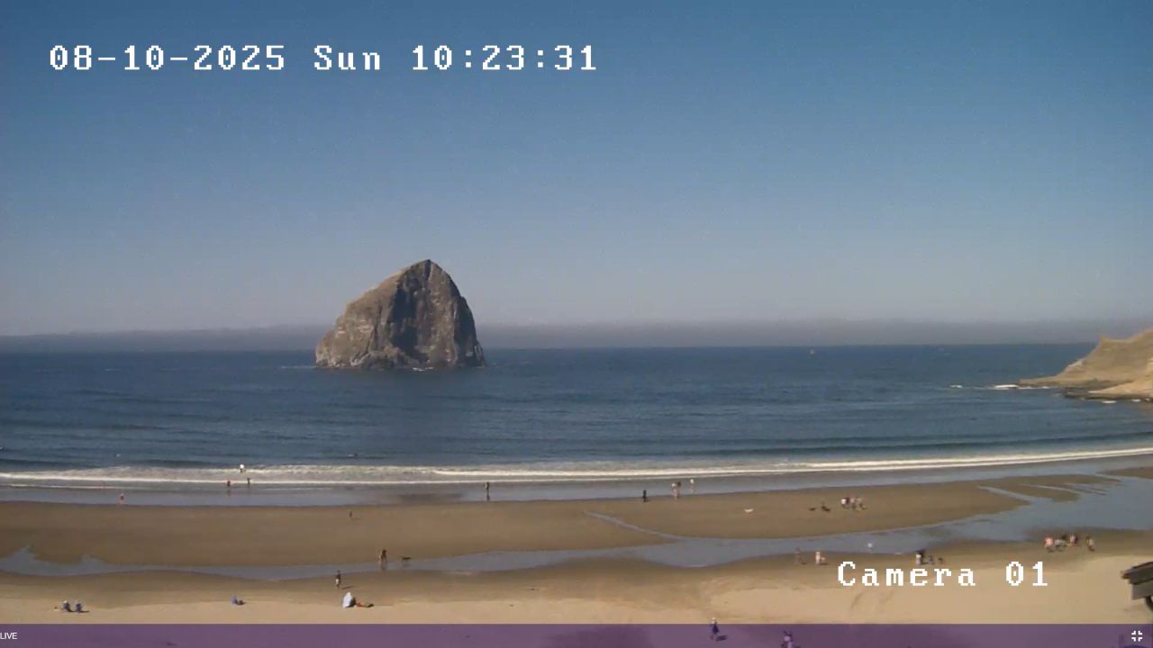 Live Webcam Cannon Beach – Haystack Rock, Oregon