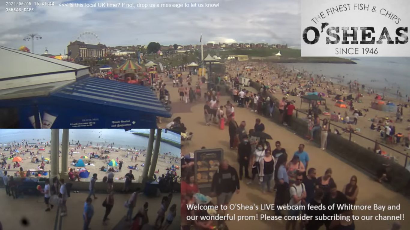 O’Shea’s Cafe Live Webcam – Barry Island, South Wales, UK