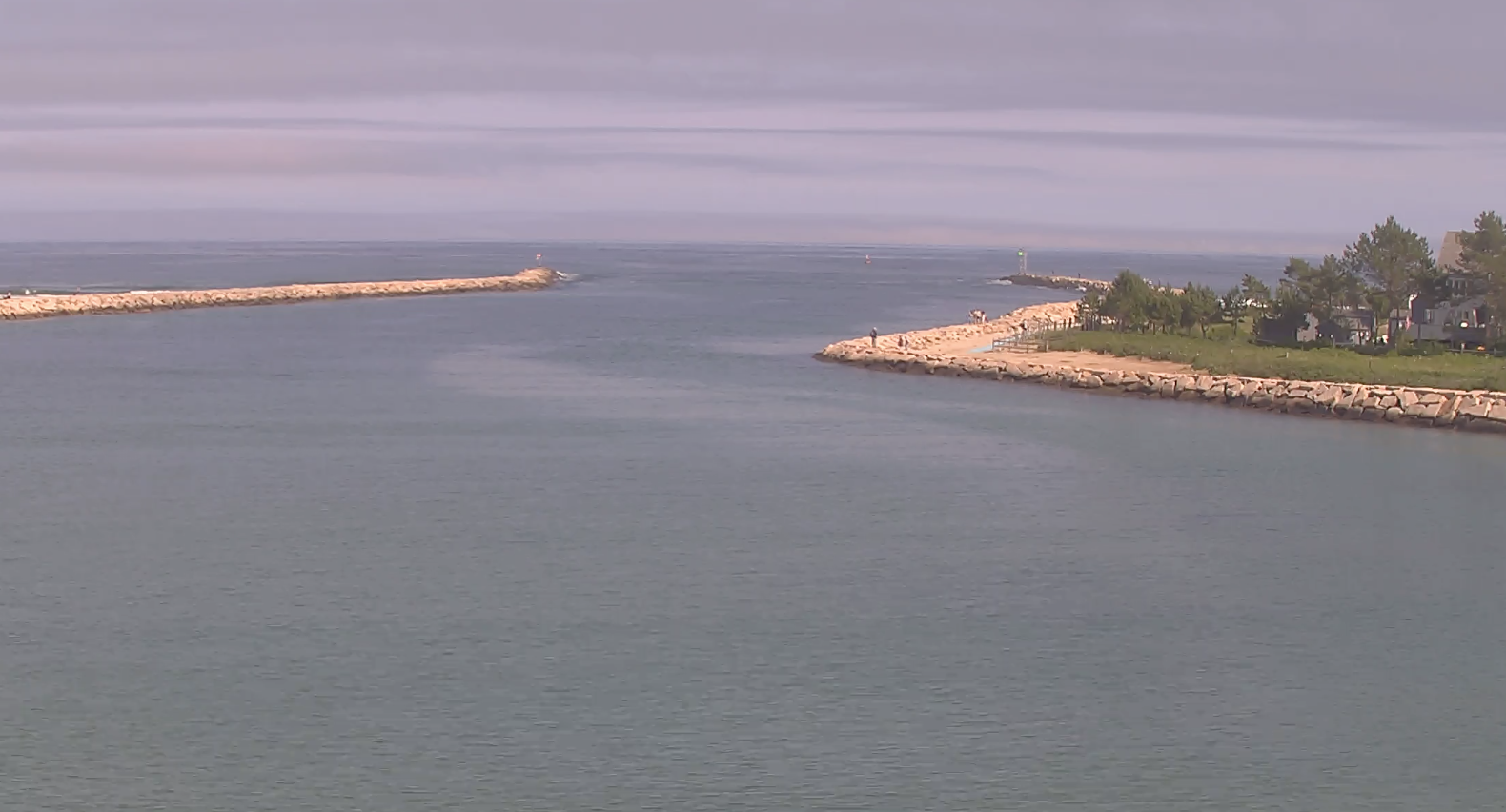 Wells, Maine Live Beach Webcam new Jetty at Wells Beach