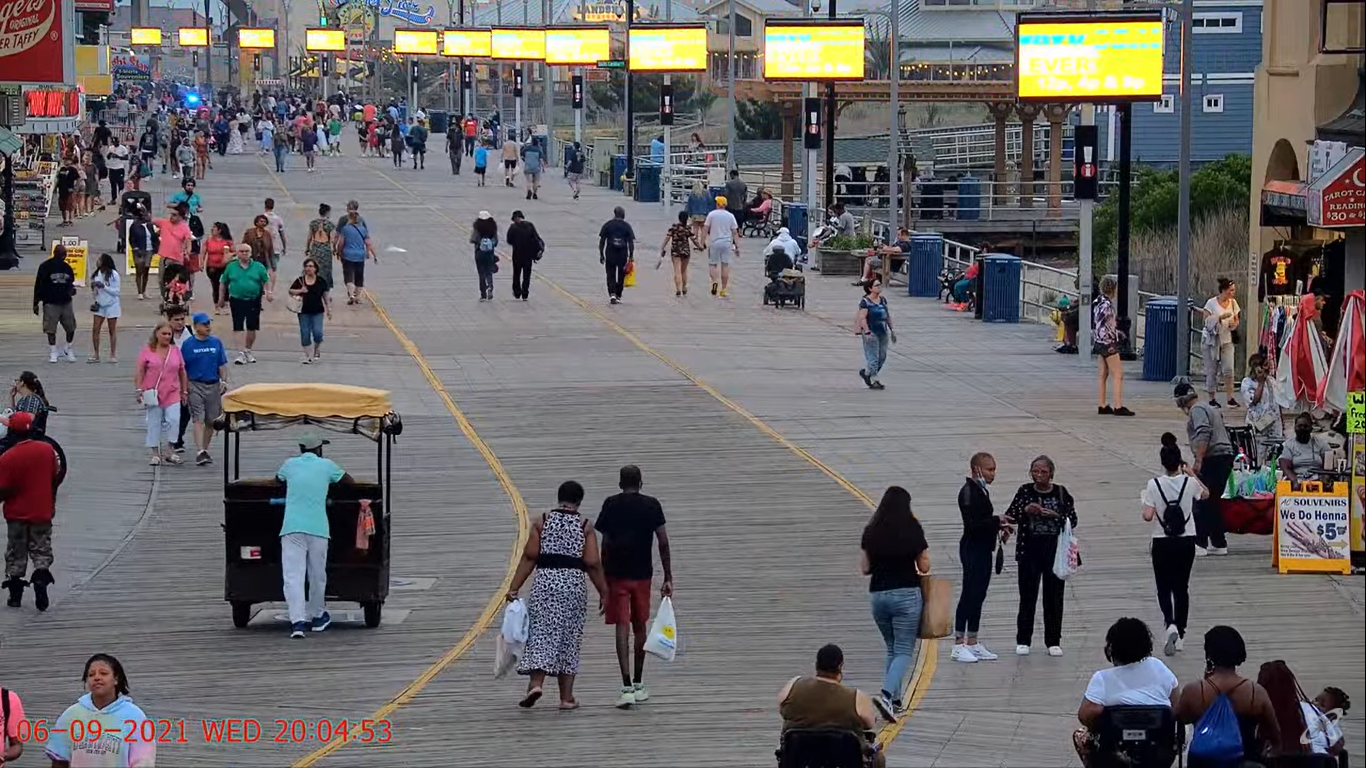 Atlantic City Boardwalk Live Webcam in New Jersey, USA