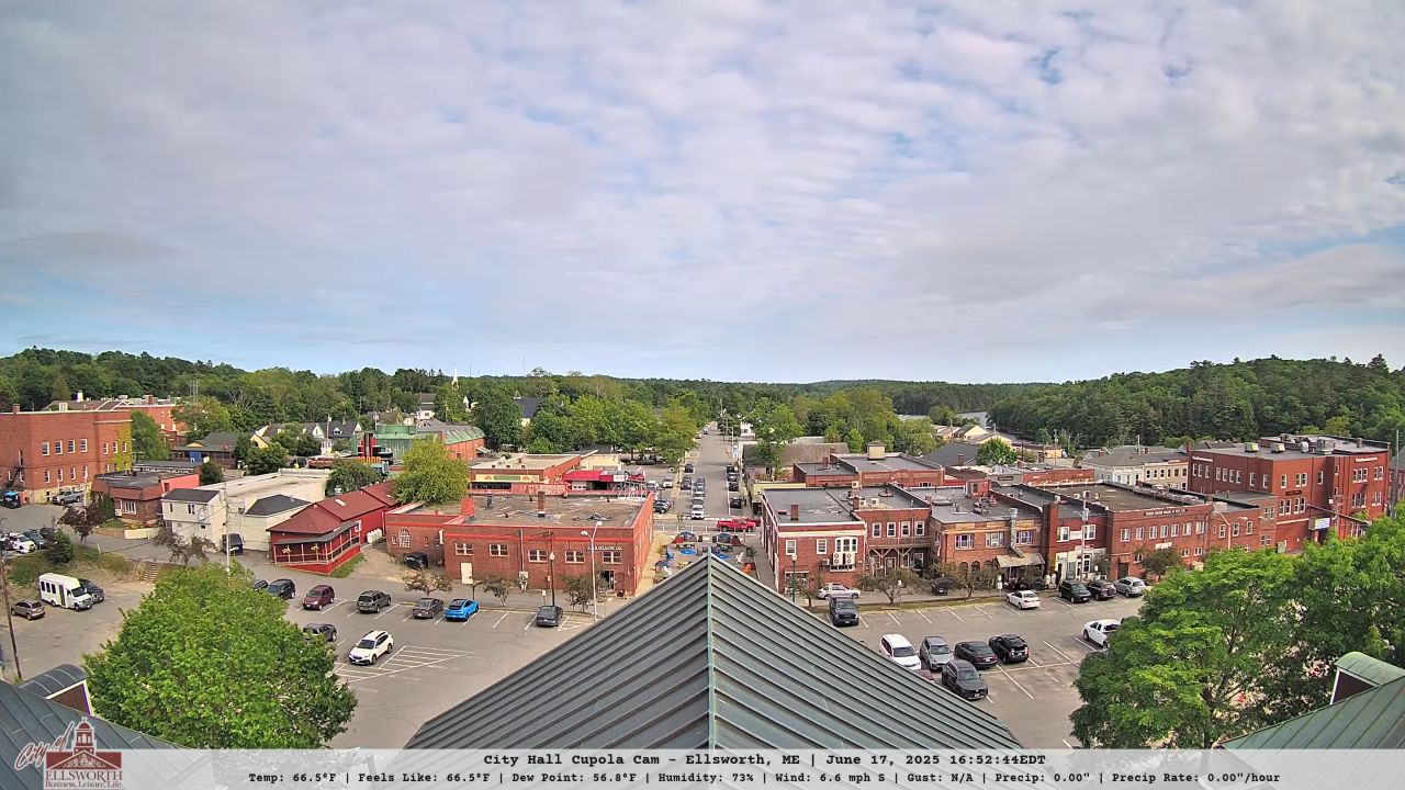 Ellsworth Webcam Maine | Harbor Park & Town | Live Video