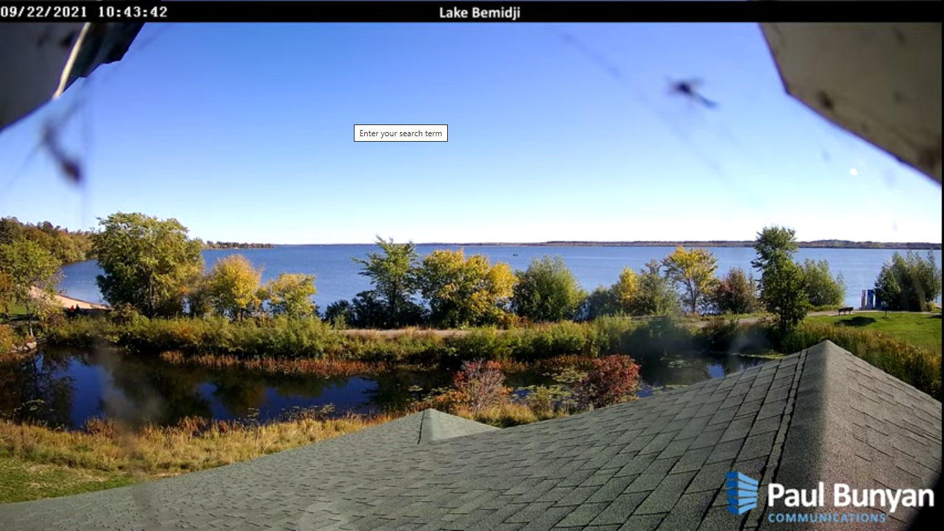 Lake Bemidji Live Webcam – Minnesota, USA