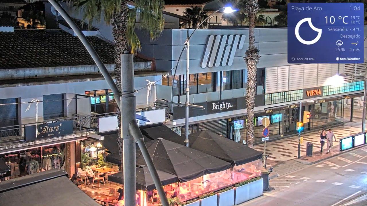 Parc d’Aro, Centre Comercial i d’Oci Live Webcam – Platja d’Aro