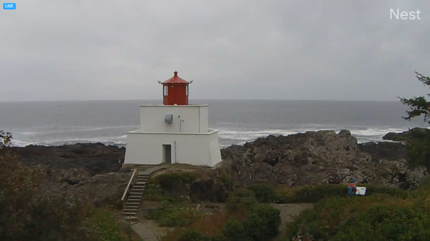 Amphitrite Point Lighthouse Live Webcam – B.C., Canada
