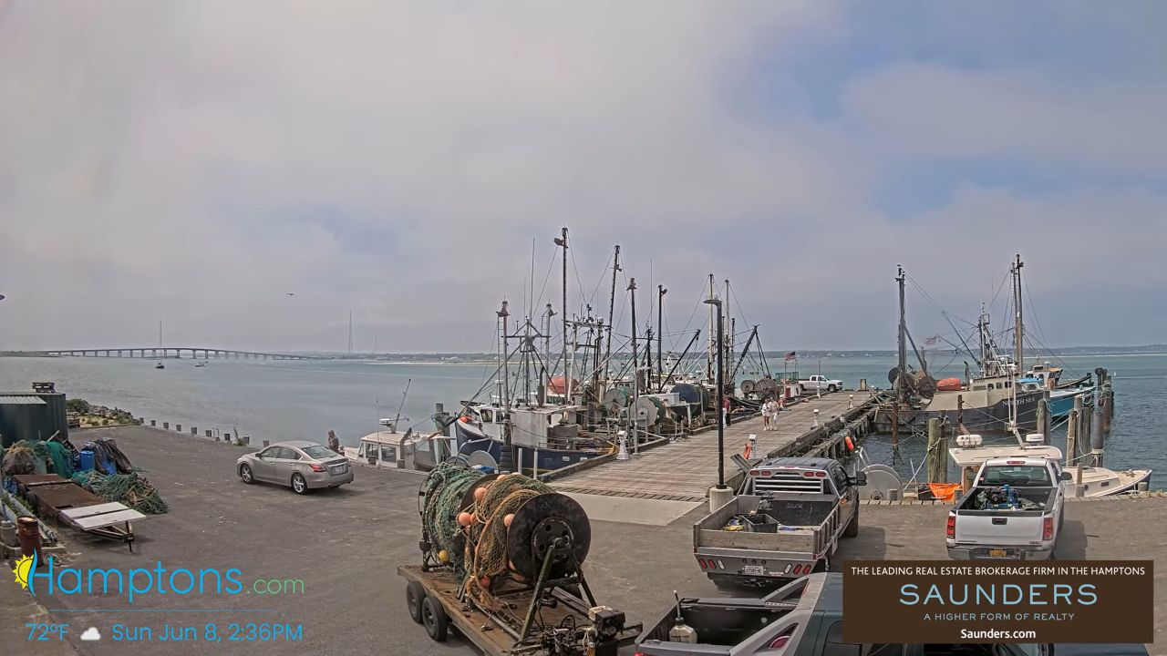Shinnecock Fishing Dock Live Webcam Hampton Bays, New York