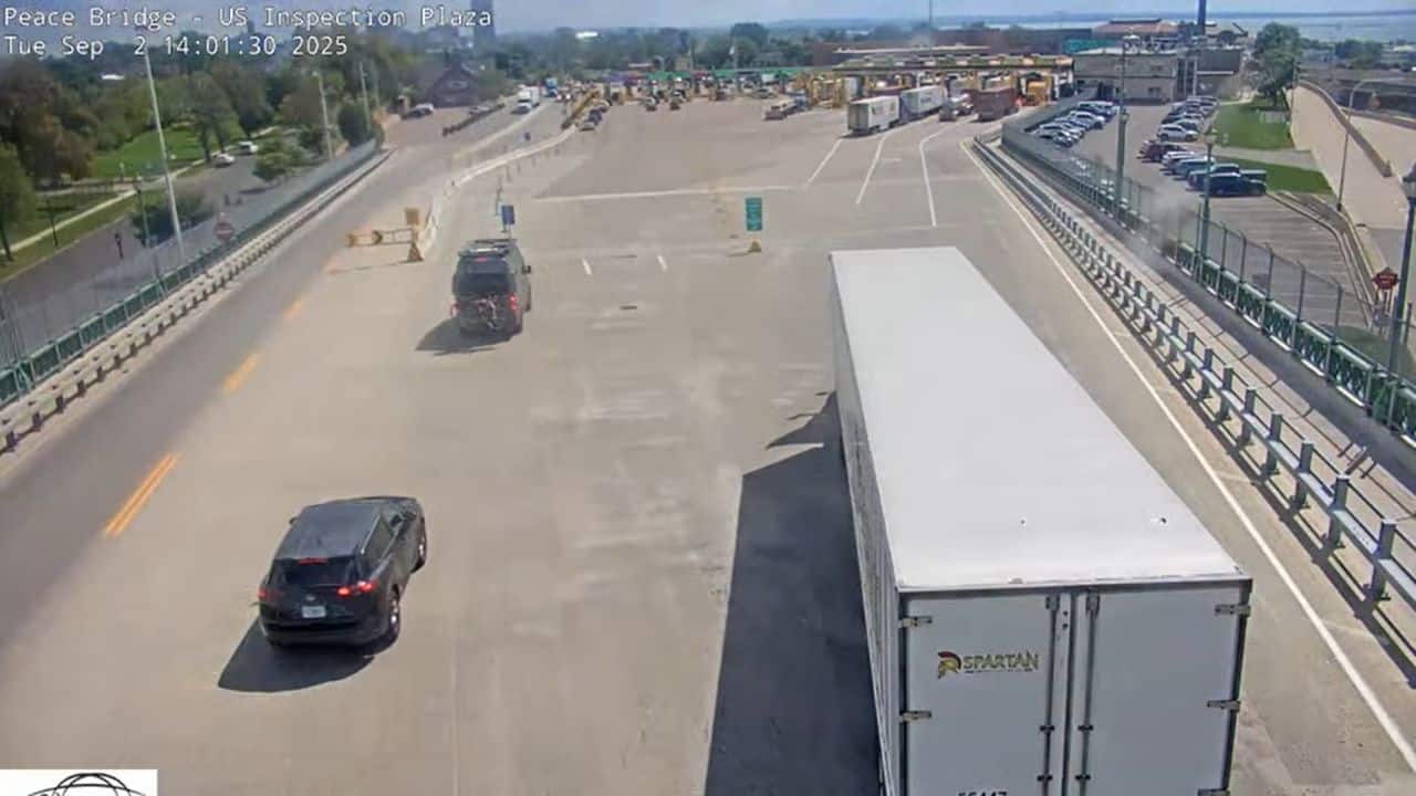 USA Border Inspection Live Webcam Buffalo, New York