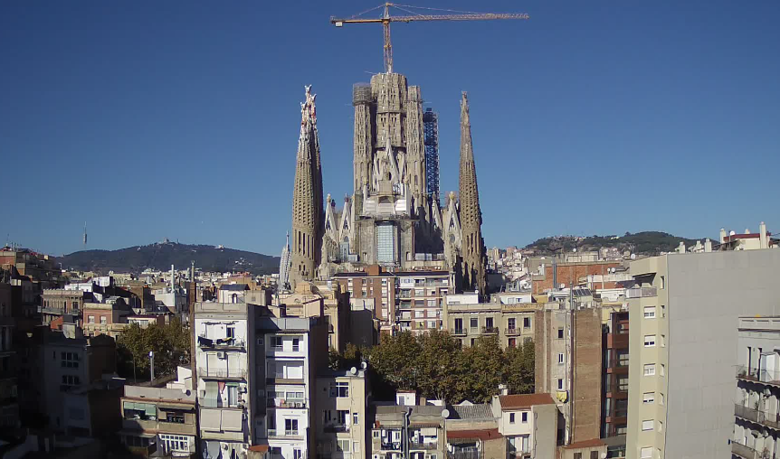 La Sagrada Familia Live Webcam Barcelona, Spain