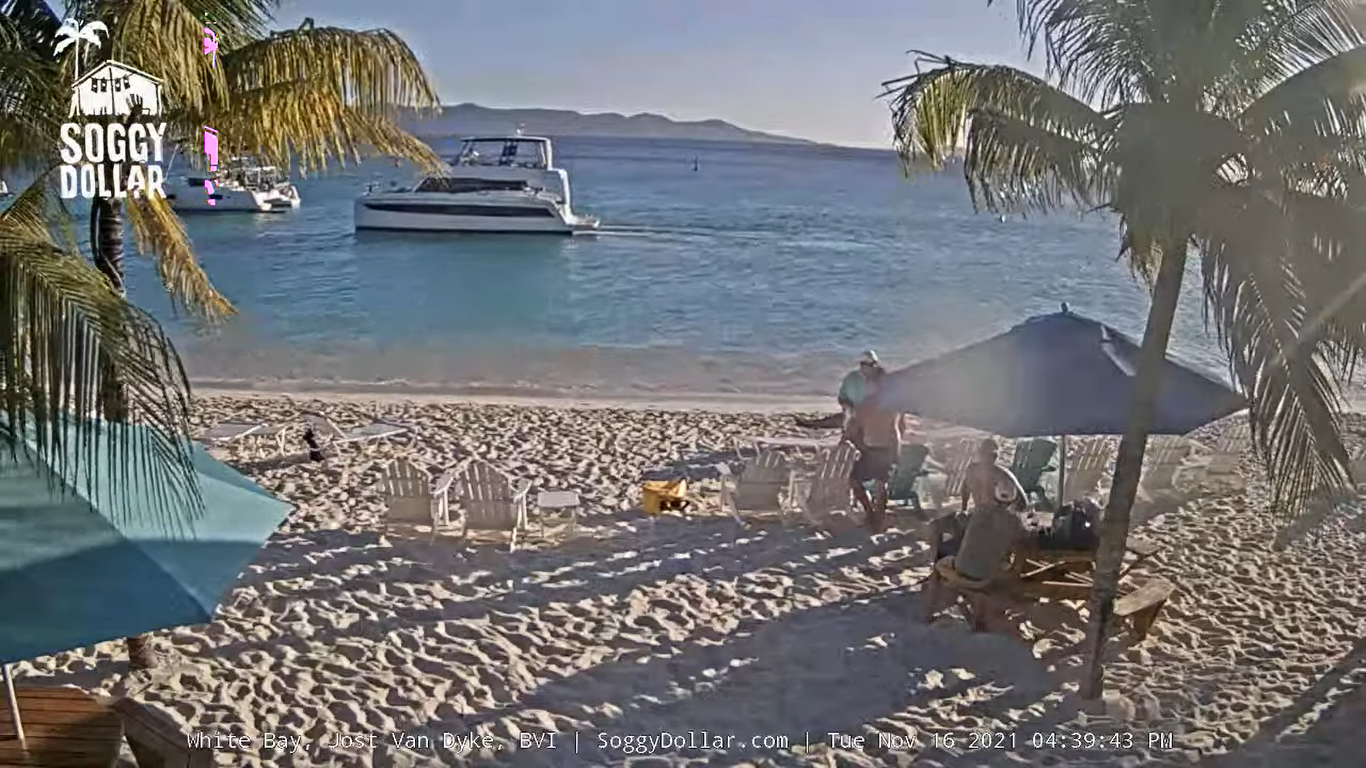 Soggy Dollar Webcam Bar – British Virgin Islands
