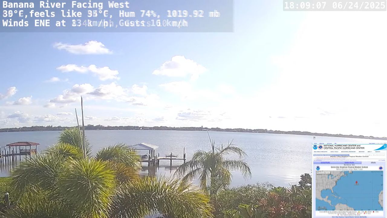 Live Webcam Space Coast Merritt Island Brevard County, FL