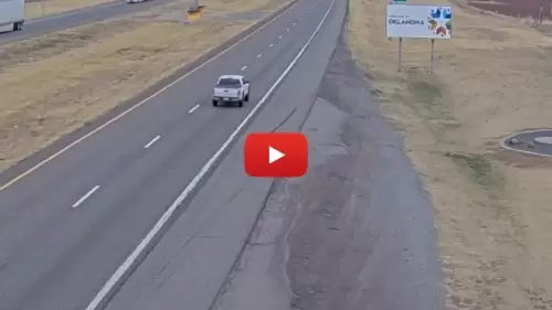 Welcome To Oklahoma Sign Live Webcam, Interstate 40 Texola