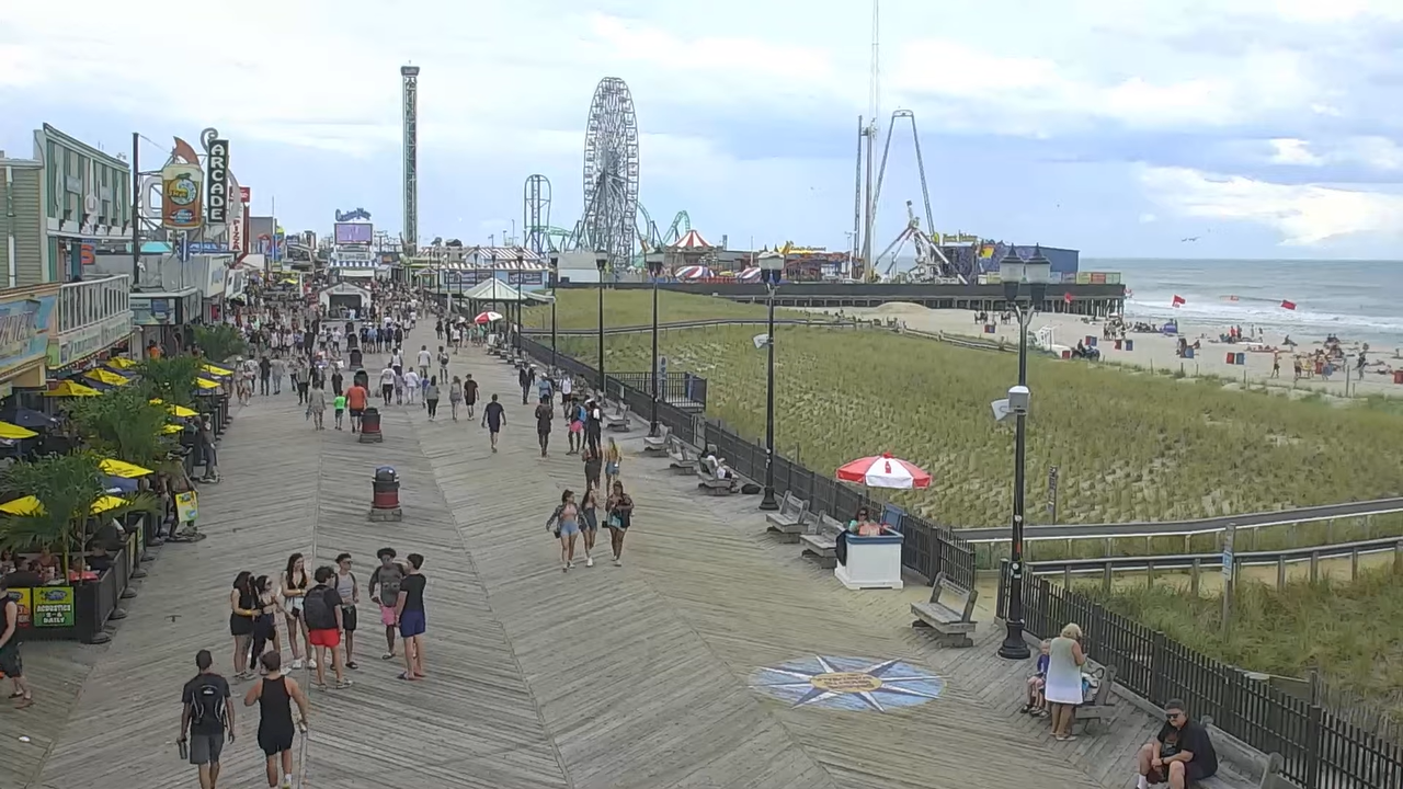 Seaside Heights Boardwalk, NJ Webcam