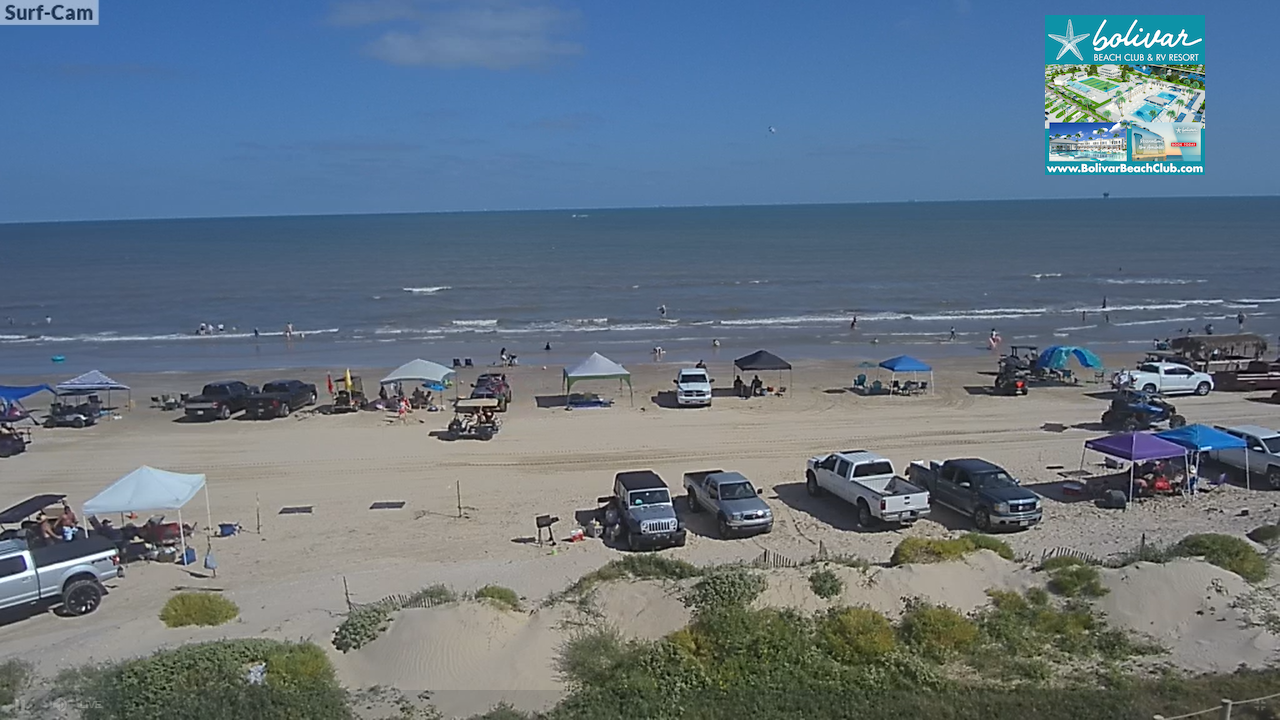 Crystal Beach Webcam, Bolivar Peninsula, Tx