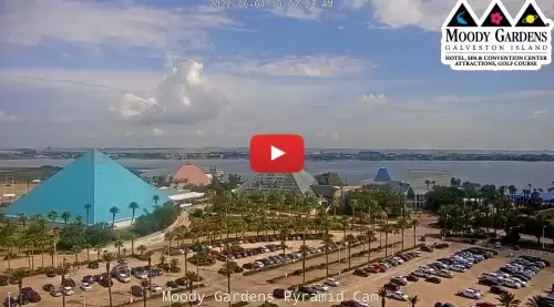 Moody Gardens' Pyramids Live Cam, Galveston, Texas New Moody Gardens' Pyramids Live Cam, Galveston, Texas New