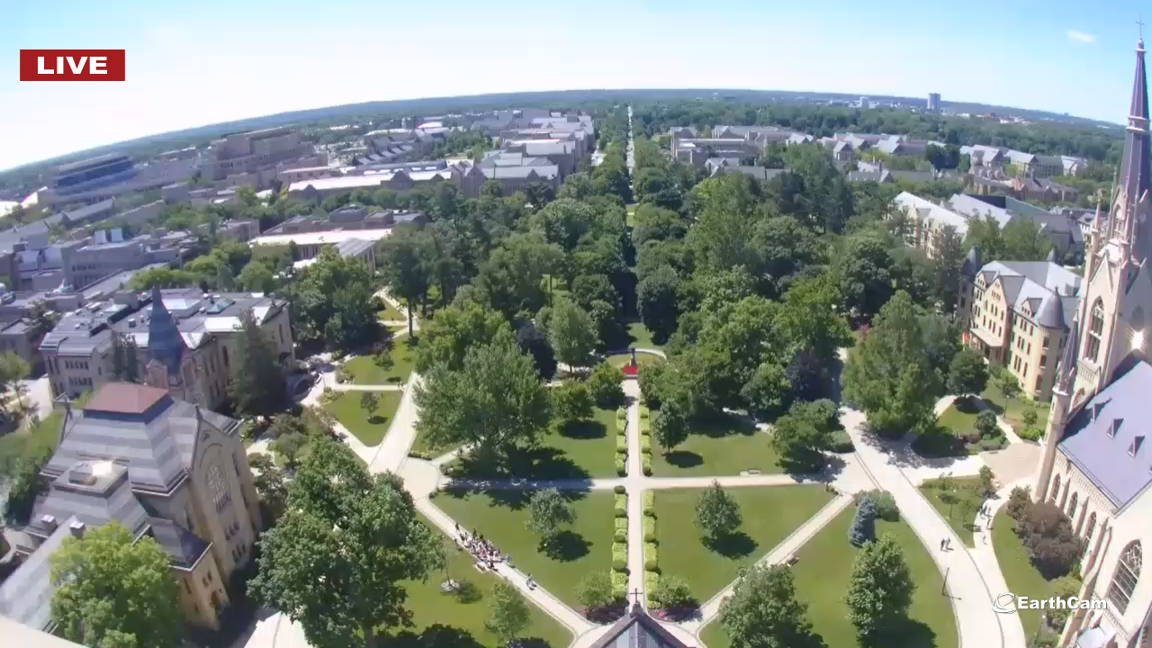 Golden Dome Notre Dame Live Webcam