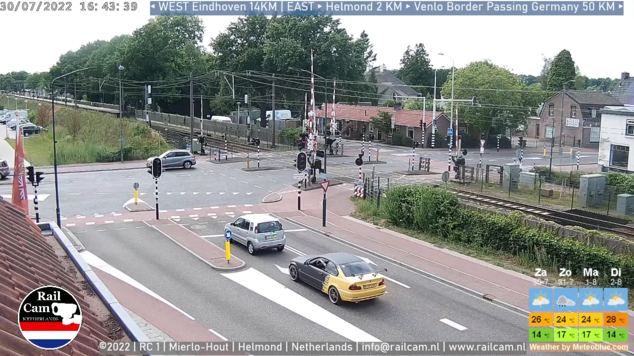 Mierlo-Hout RailCam | Helmond Rail Crossing – North Brabant