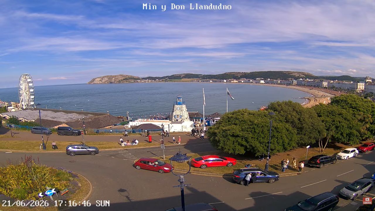 Llandudno North Parade Live Webcam – Wales, United Kingdom