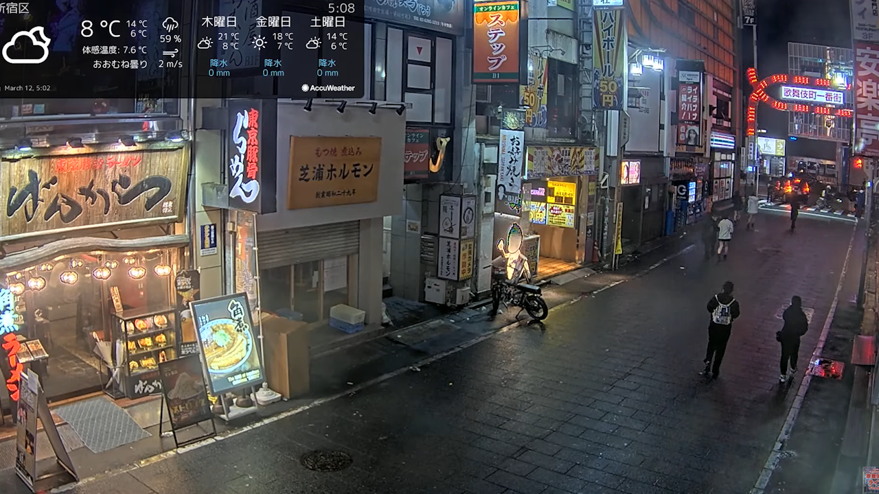 Japan Red Light District Webcam | Tokyo, Japan | Live Video